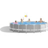 Каркасный бассейн INTEX Prism Frame 26756 (610×132 см) — насос, лестница, тент, подстилка